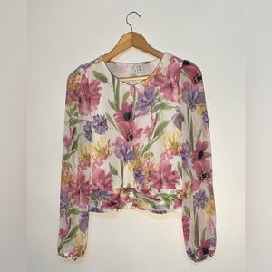 Floral Long Sleeve Blouse